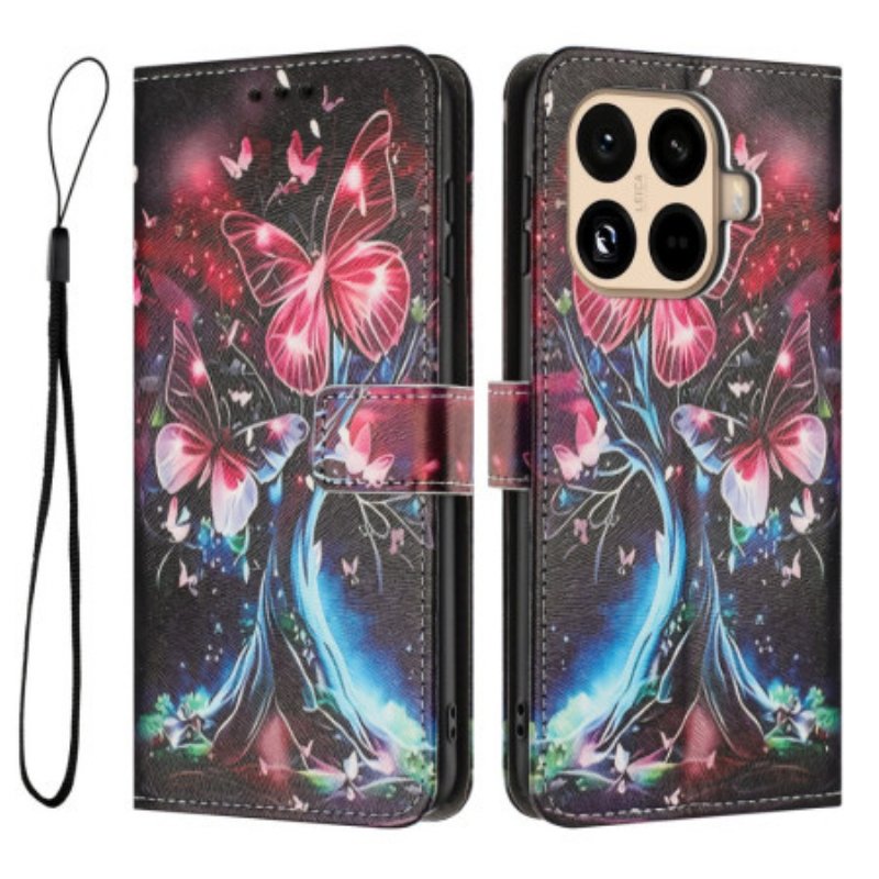 Fodral För Xiaomi 15t Pro Fjärilsträd