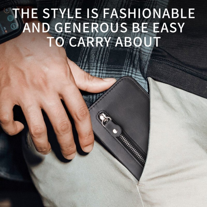 Fodral För Xiaomi 15t Pro Plånbok Med Dragkedja