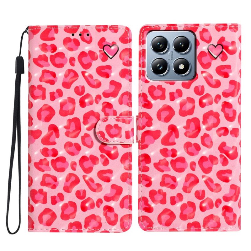 Fodral För Xiaomi 15t Pro Rosa Leopard