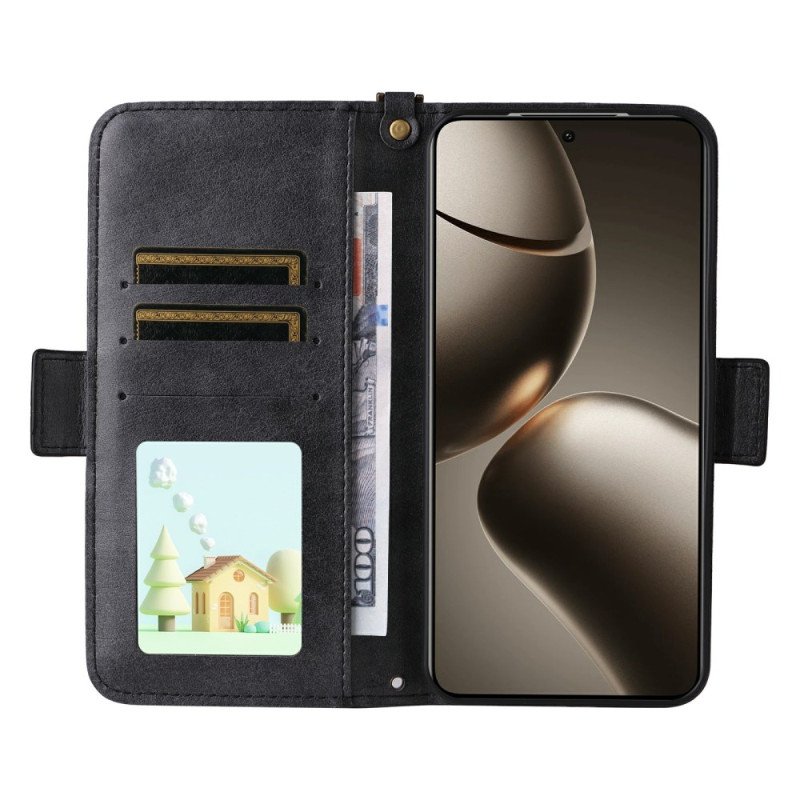 Fodral Xiaomi 15t Pro Plånbok Med Axelrem