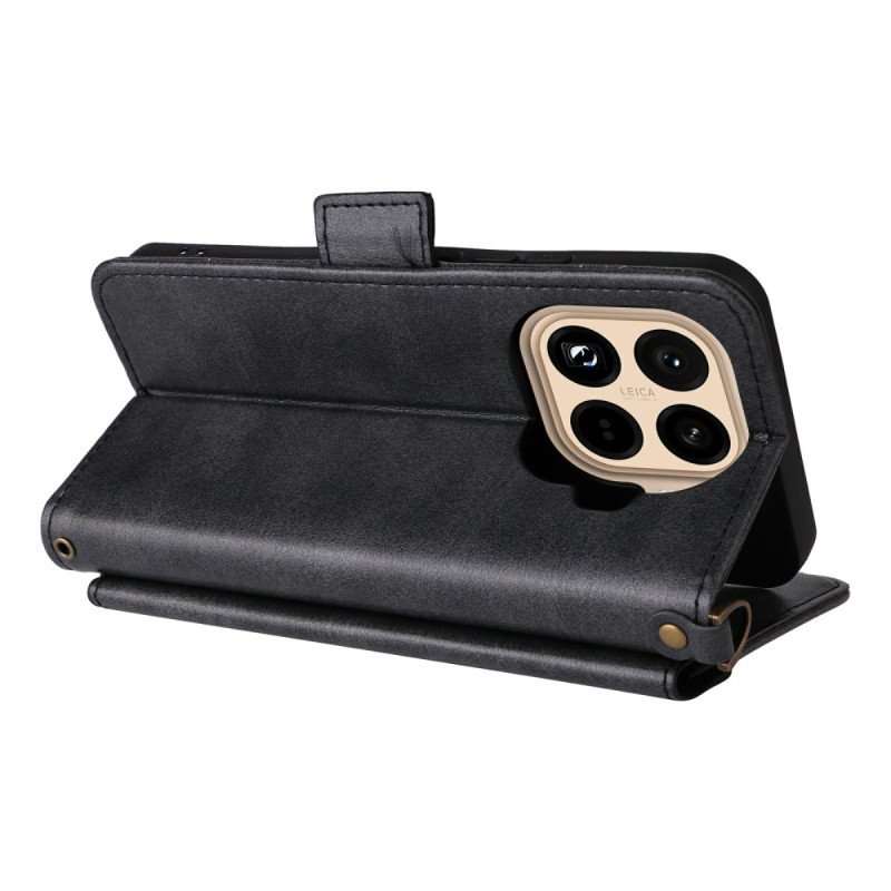 Fodral Xiaomi 15t Pro Plånbok Med Axelrem