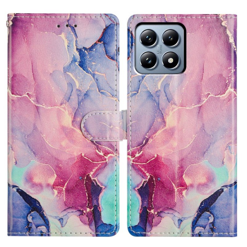 Fodral Xiaomi 15t Pro Rosa Grön Marmor