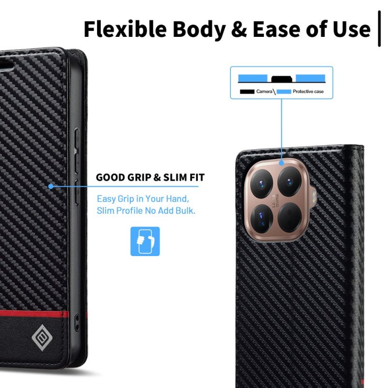 Folio-fodral Xiaomi 15t Pro Kolfiber Fiber