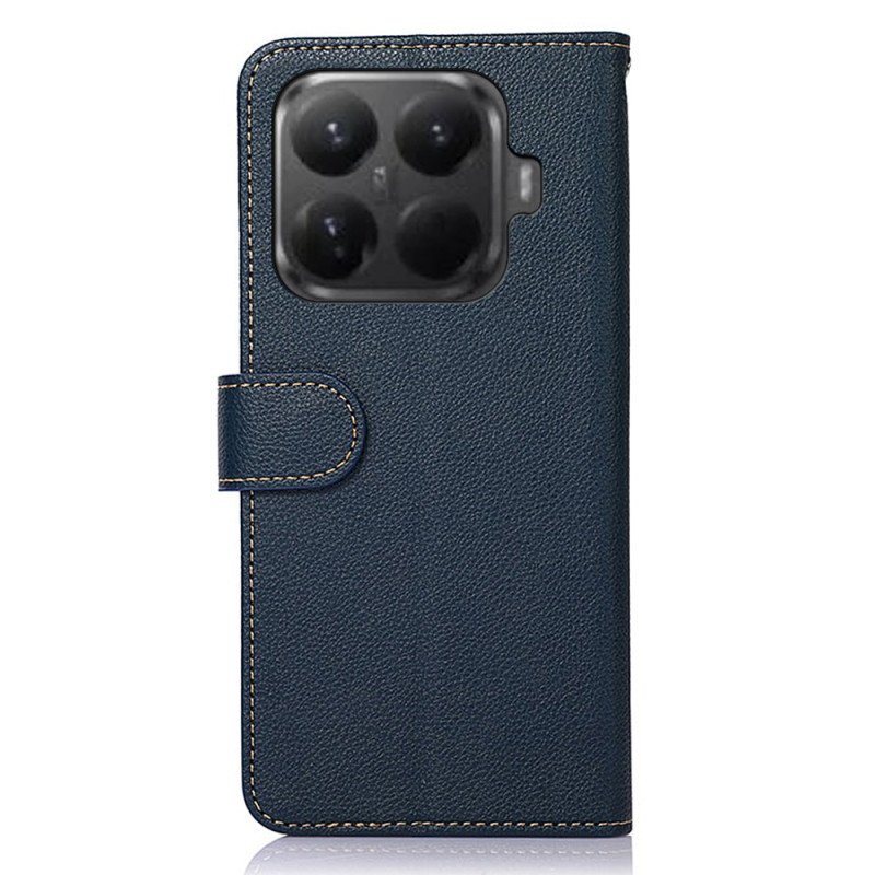 Läderfodral Xiaomi 15t Pro Telefonfodral Khazneh Rfid-plånbok