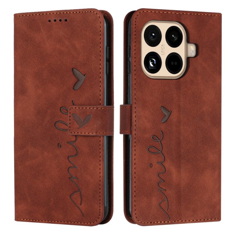 Läderfodral Xiaomi 15t Pro Telefonfodral Leende