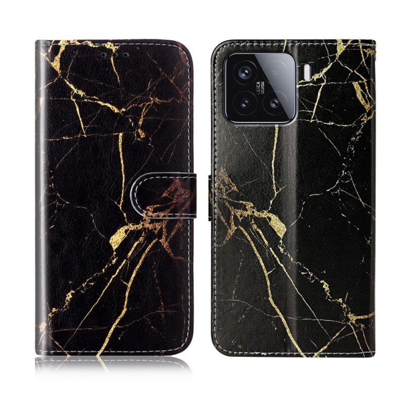 Läderfodral Xiaomi 15t Pro Telefonfodral Marmor