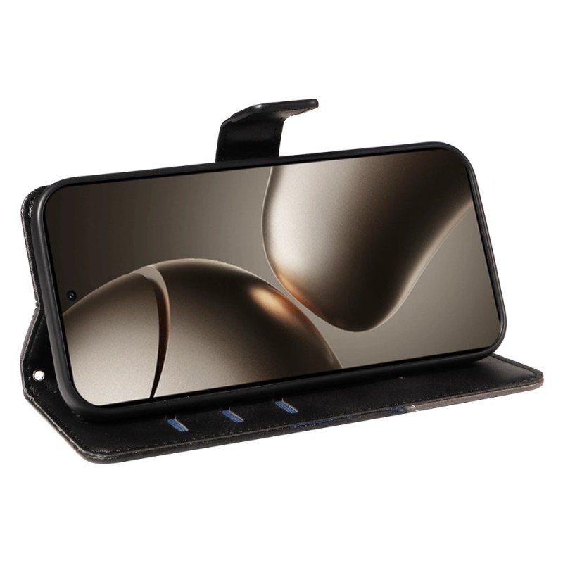 Läderfodral Xiaomi 15t Pro Telefonfodral Tvåfärgad Geometrisk