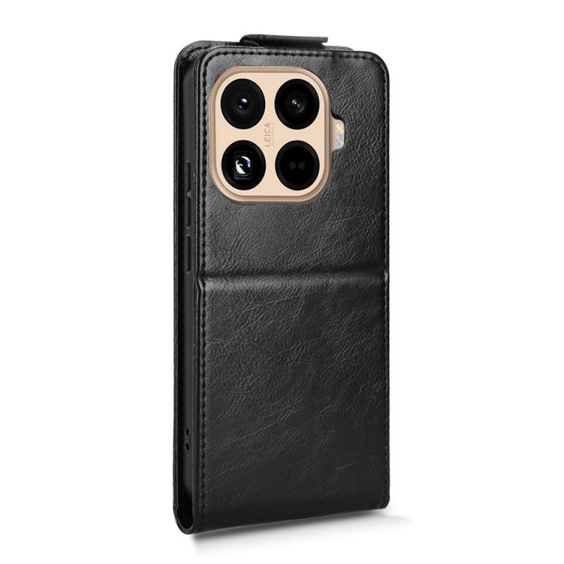 Läderfodral Xiaomi 15t Pro Telefonfodral Vertikal Fällbar Design