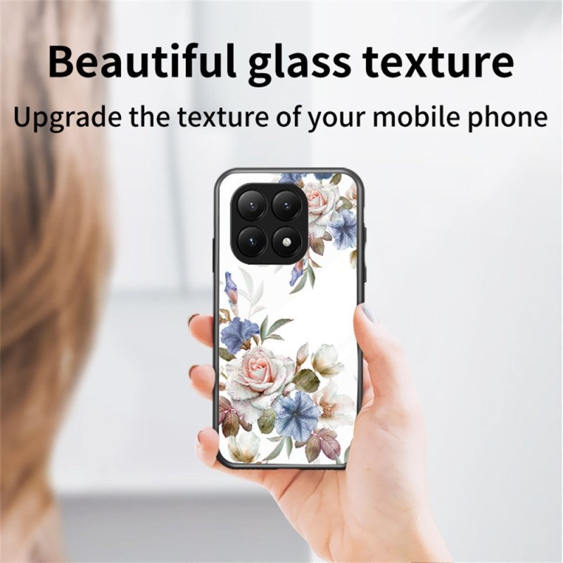Skal Xiaomi 15t Pro Blommigt Härdat Glas