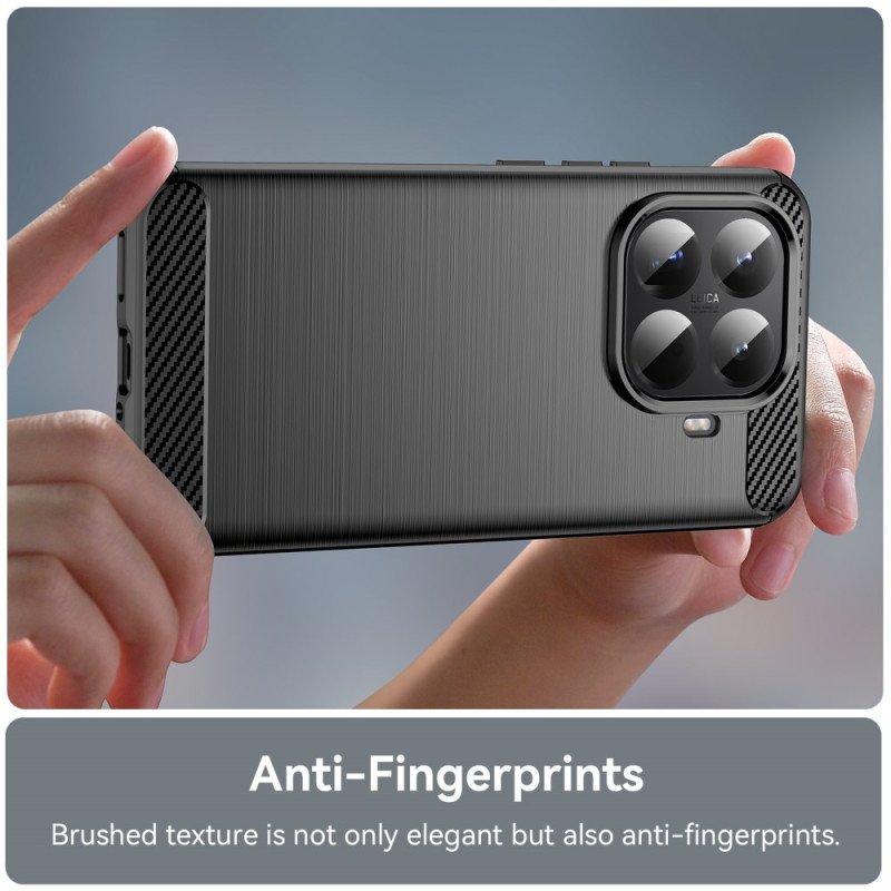 Skal Xiaomi 15t Pro Telefonfodral Borstad Kolfiber