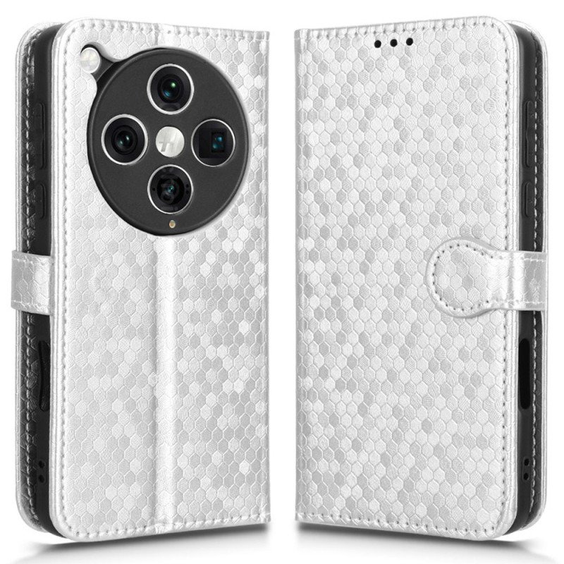 Fodral För Oppo Find X8 Pro Glitterprickar Med Rem