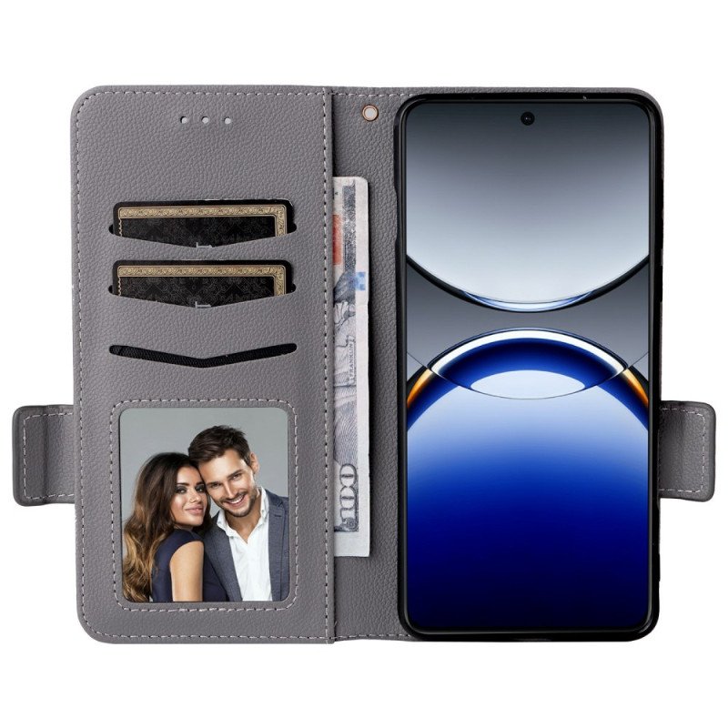 Fodral För Oppo Find X8 Pro Litchirem Textur