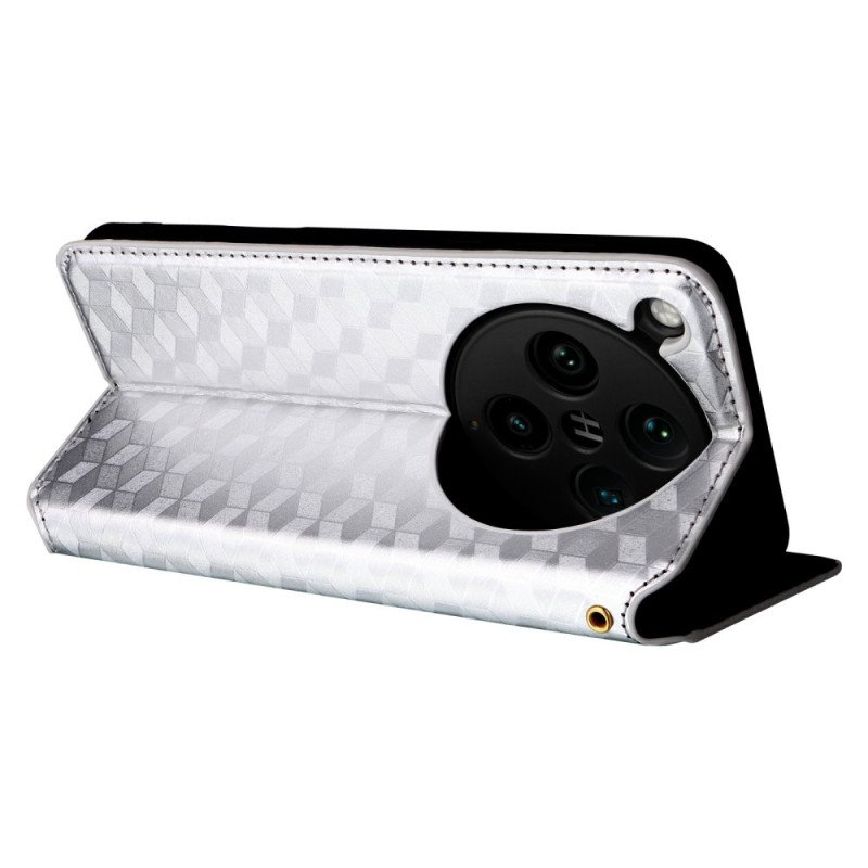 Folio-fodral Oppo Find X8 Pro Telefonfodral Diamantmönster 3d