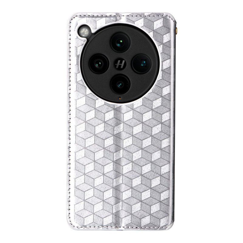 Folio-fodral Oppo Find X8 Pro Telefonfodral Diamantmönster 3d