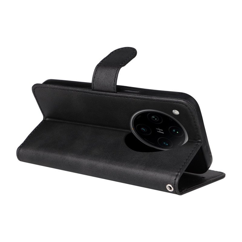 Läderfodral Oppo Find X8 Pro Telefonfodral Konstläderrem