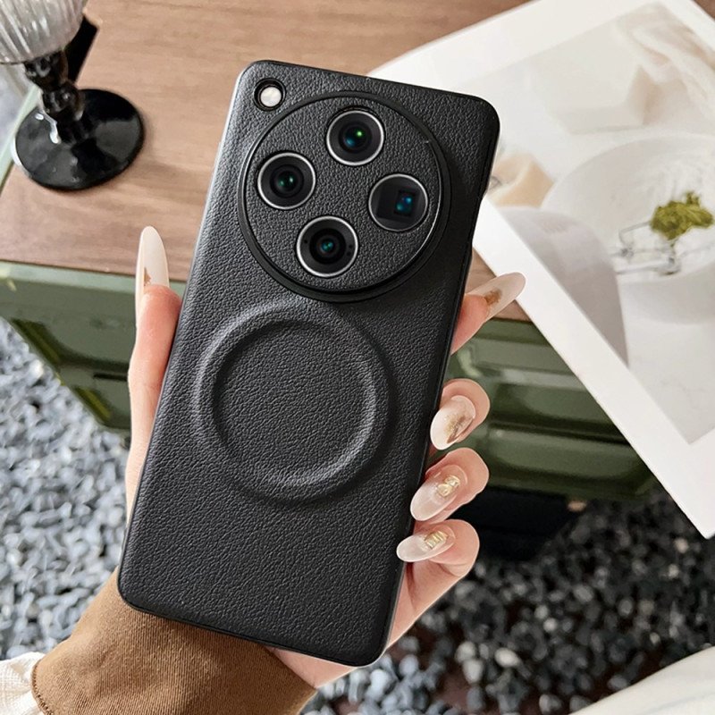 Skal Oppo Find X8 Pro Magsafe-kompatibel Lädereffekt