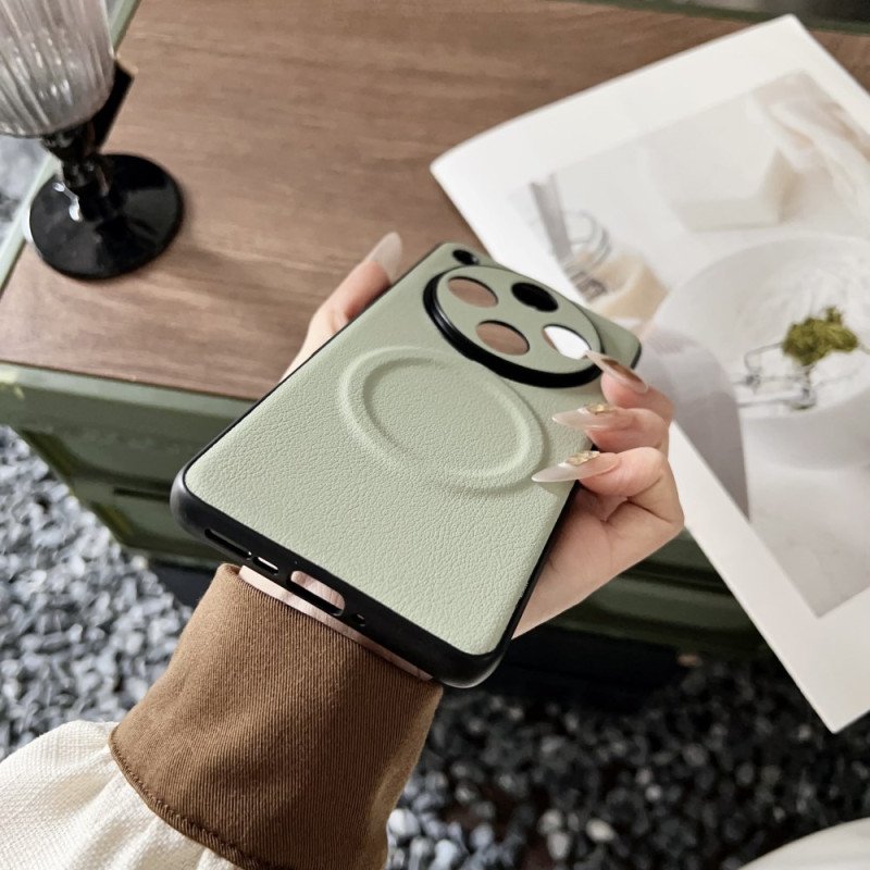 Skal Oppo Find X8 Pro Magsafe-kompatibel Lädereffekt