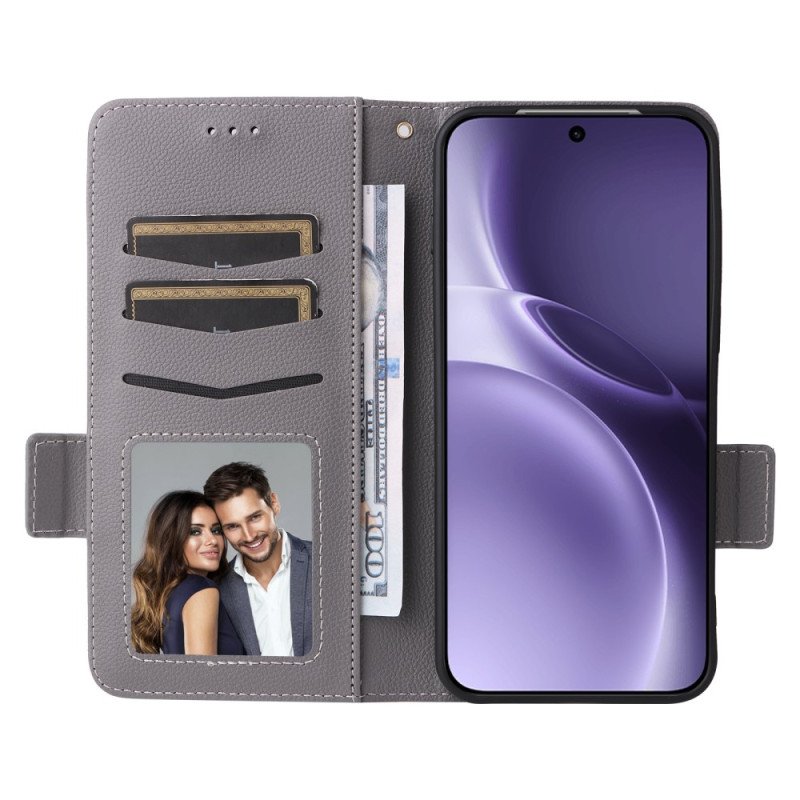 Fodral För Vivo X300 Pro Konstläder Med Rem