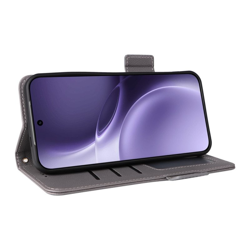 Fodral För Vivo X300 Pro Konstläder Med Rem