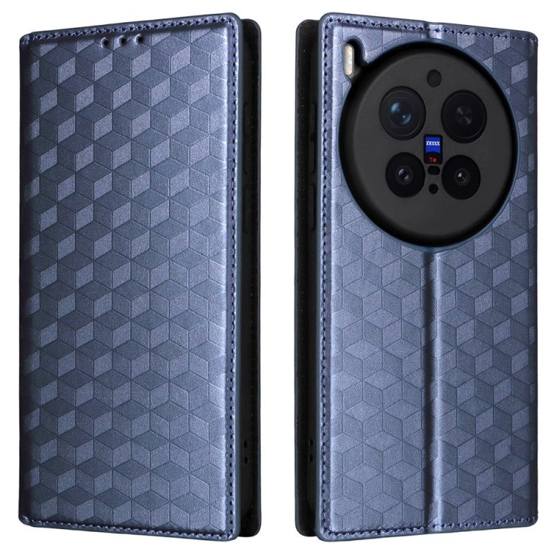 Folio-fodral Vivo X300 Pro Diamantmönster