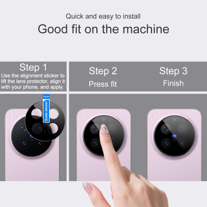 Linsskydd I Härdat Glas För Vivo X300 Pro (svart Version) Imak