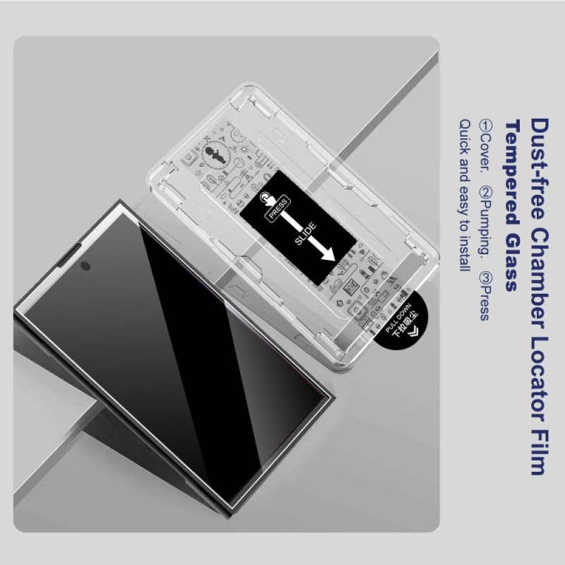 Skärmskydd I Härdat Glas För Vivo X300 Pro Med Monteringsram (fingeravtryckslåsning)