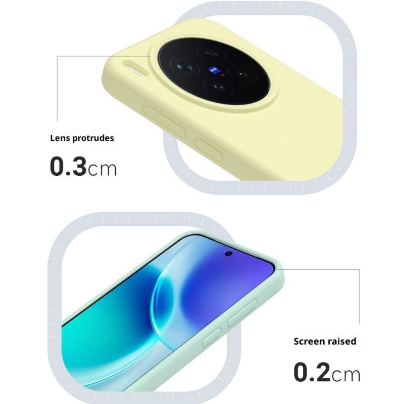 Skal För Vivo X300 Pro Flytande Silikon