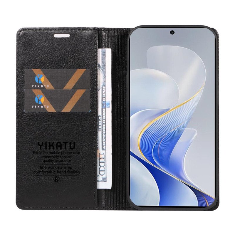Folio-fodral Vivo V40 5g Vintageeffekt Yikatu