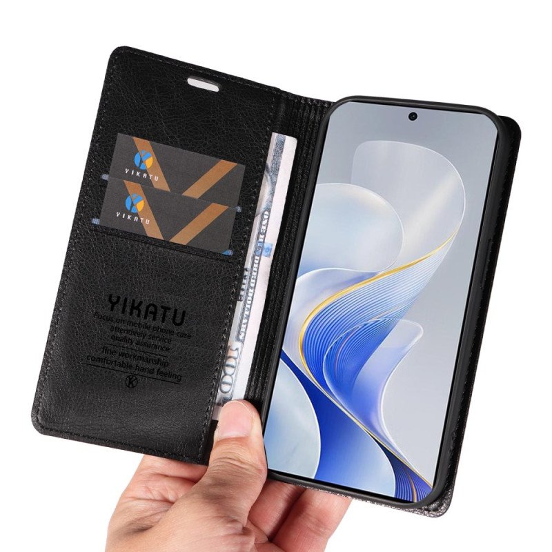 Folio-fodral Vivo V40 5g Vintageeffekt Yikatu