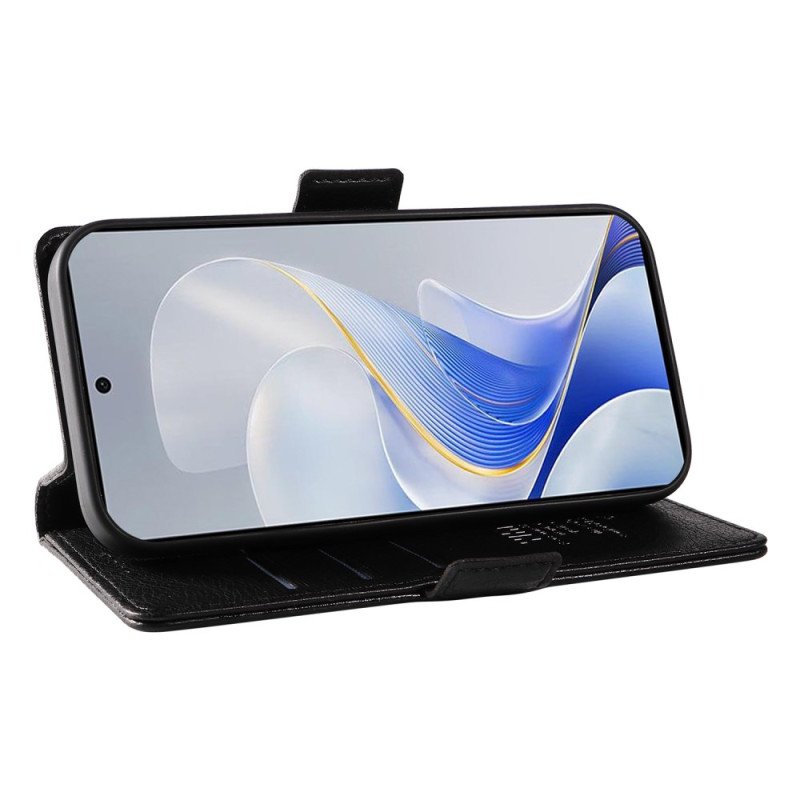 Läderfodral Vivo V40 5g Telefonfodral Lychee-textur Yikatu