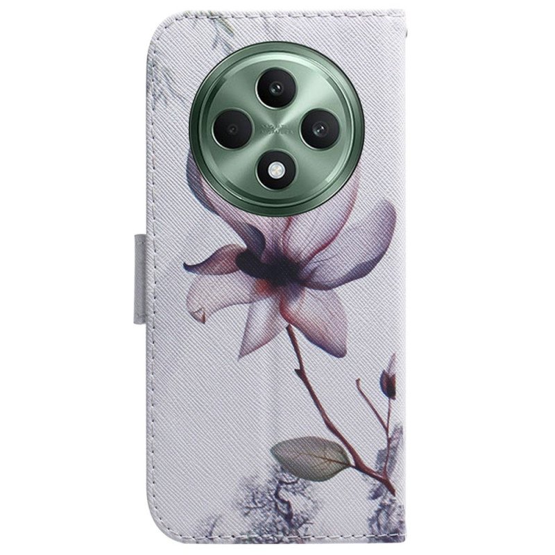 Fodral För Oppo Reno 12f 5g Rosa Blomma