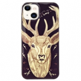 Skal iPhone 15 Plus Fluorescerande Hjort