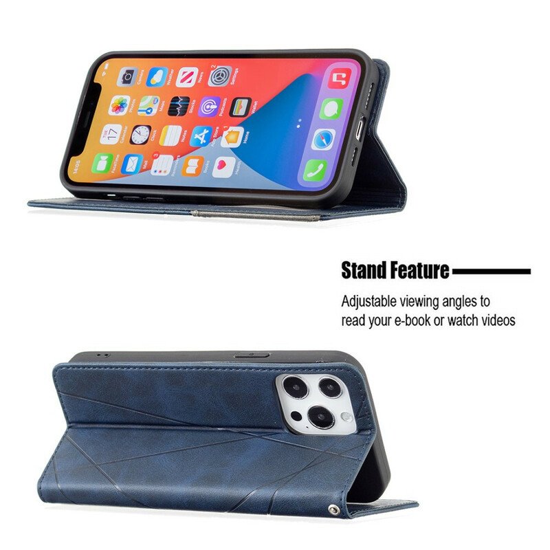 Folio-fodral iPhone 13 Pro Max Läderfodral Artist Stil