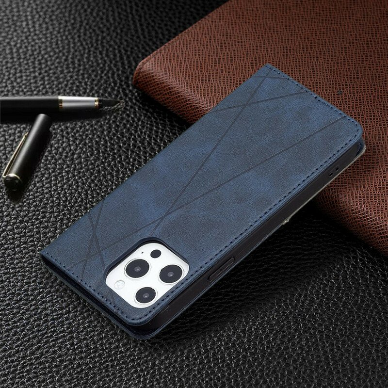 Folio-fodral iPhone 13 Pro Max Läderfodral Artist Stil