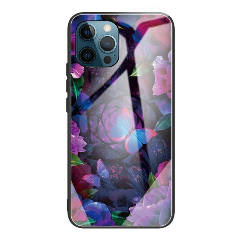 Skal iPhone 13 Pro Max Fjärilar Variation Härdat Glas