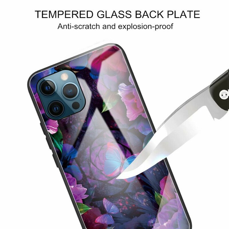 Skal iPhone 13 Pro Max Fjärilar Variation Härdat Glas