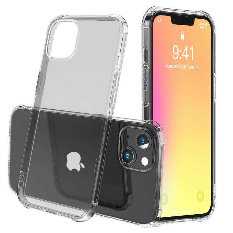Skal iPhone 13 Pro Max Transparenta Leeu Skyddskuddar