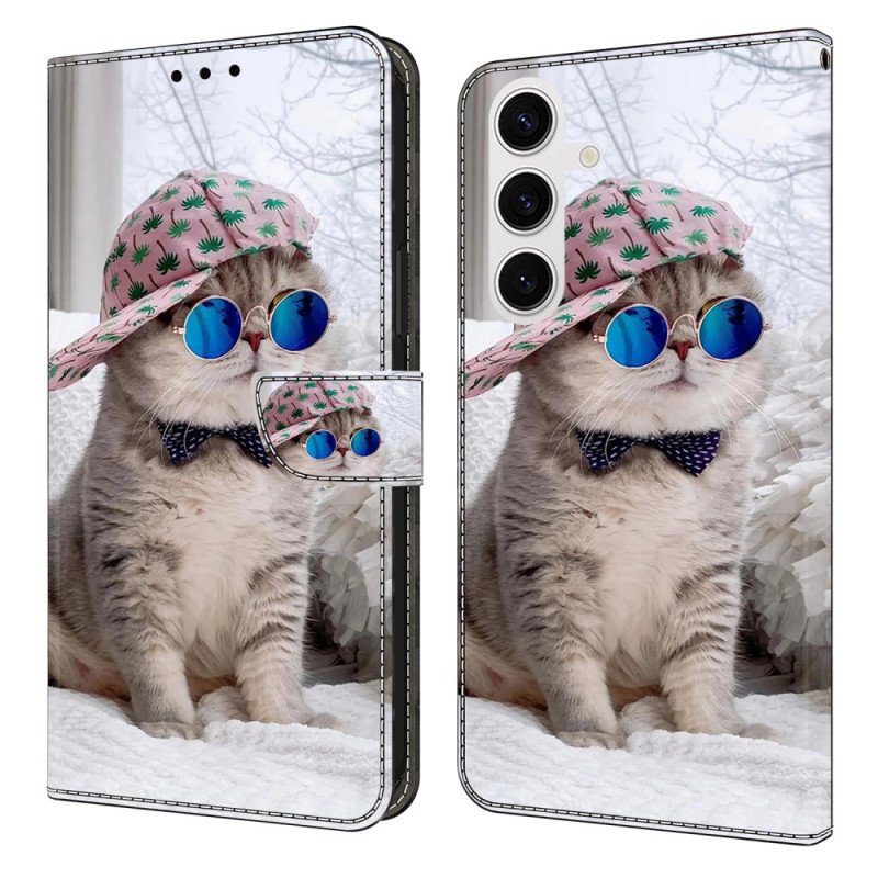 Fodral För Samsung Galaxy S26 Plus Katt Med Hatt