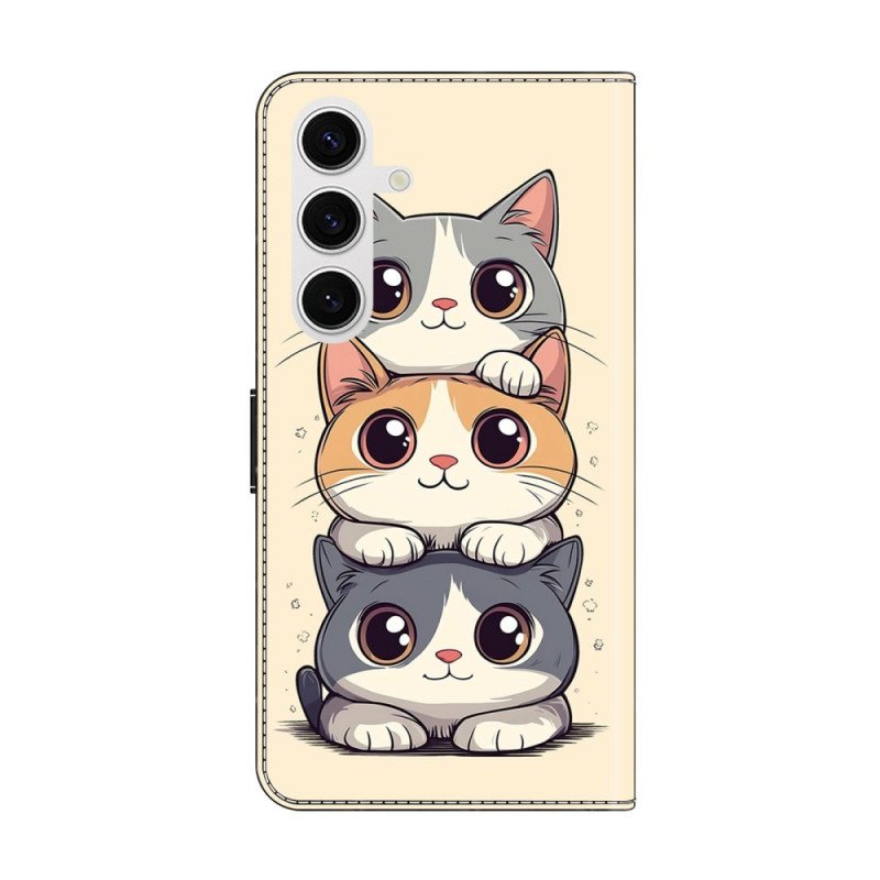 Fodral För Samsung Galaxy S26 Plus Staplade Katter