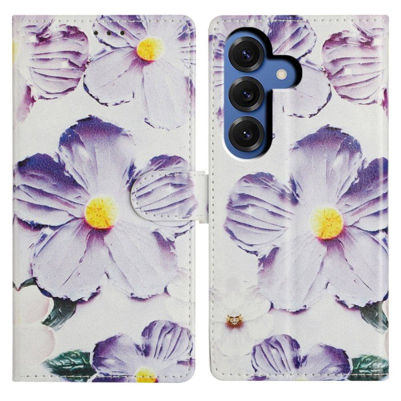 Fodral Samsung Galaxy S26 Plus Lila Blommor
