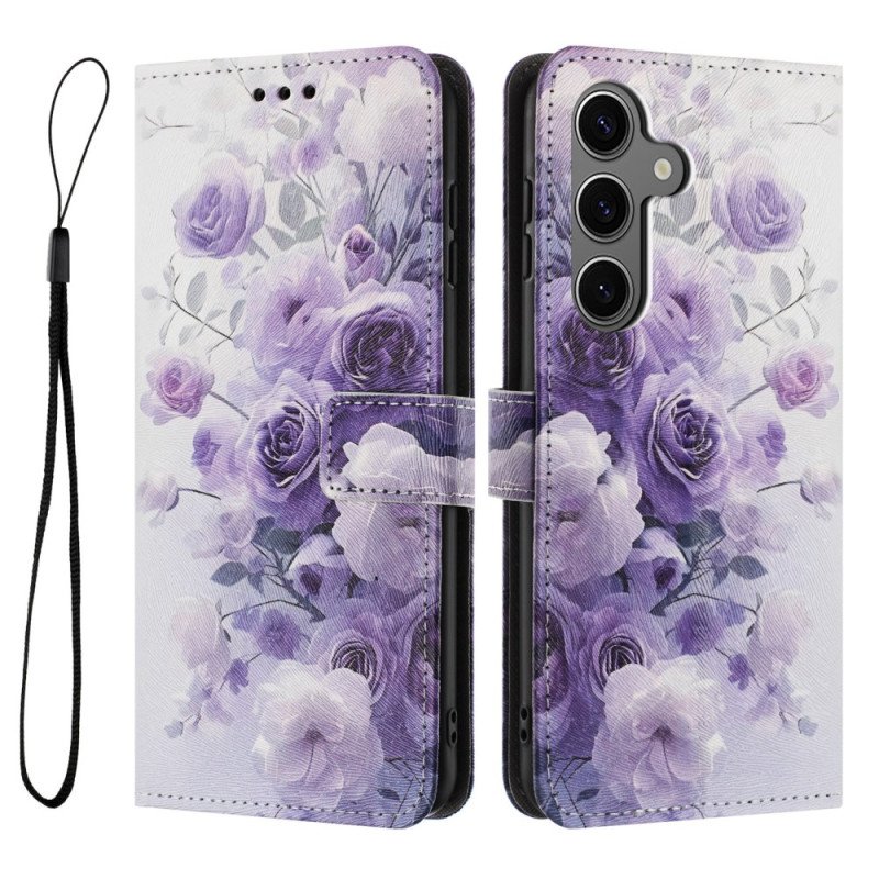 Fodral Samsung Galaxy S26 Plus Lila Rosor