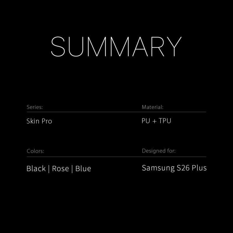 Folio-fodral För Samsung Galaxy S26 Plus Skin Pro Series Dux Ducis