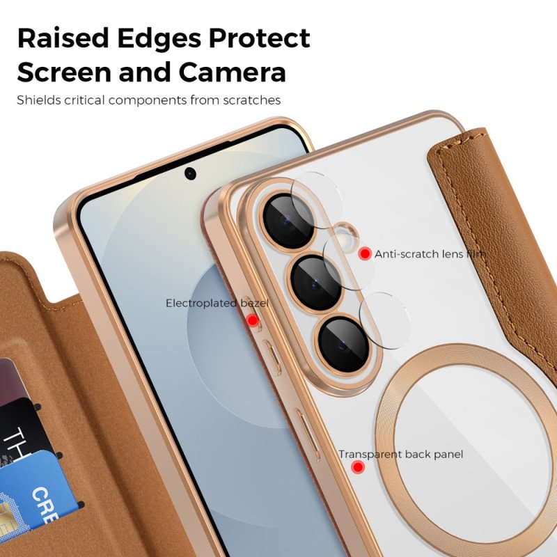 Folio-fodral För Samsung Galaxy S26 Plus Vadderad Rfid-korthållare