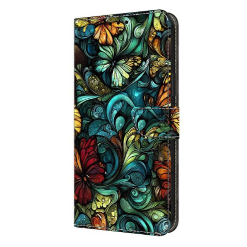 Läderfodral Samsung Galaxy S26 Plus Telefonfodral Akvarellblommor Och Växter
