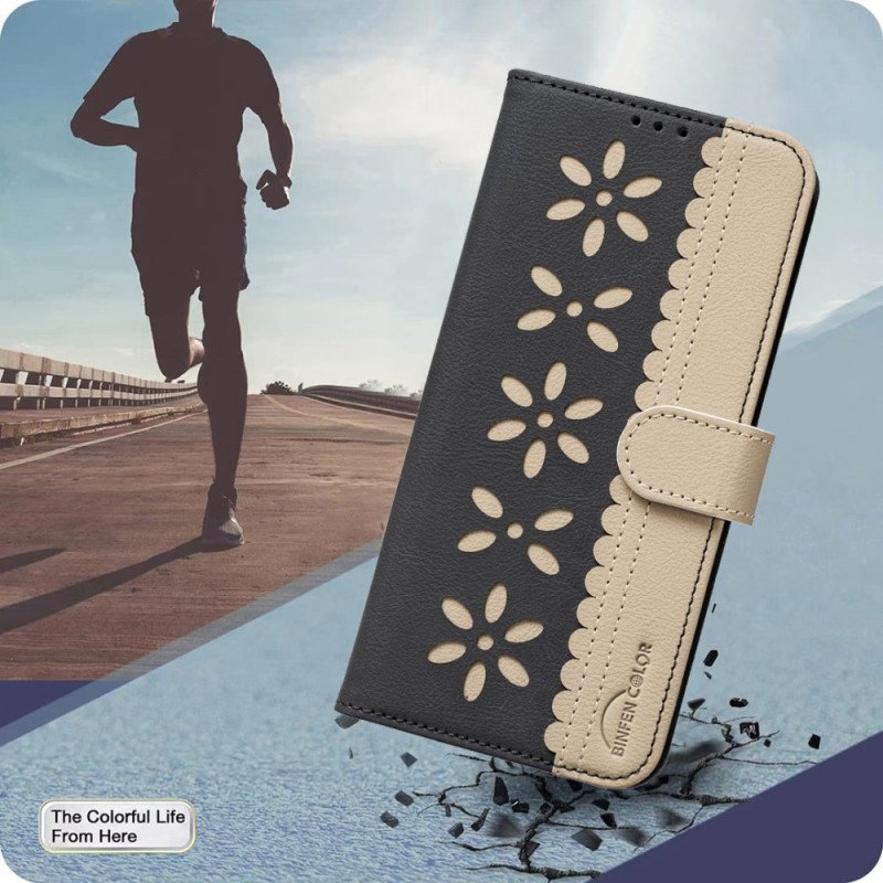 Läderfodral Samsung Galaxy S26 Plus Telefonfodral Blommig Binfen Colo