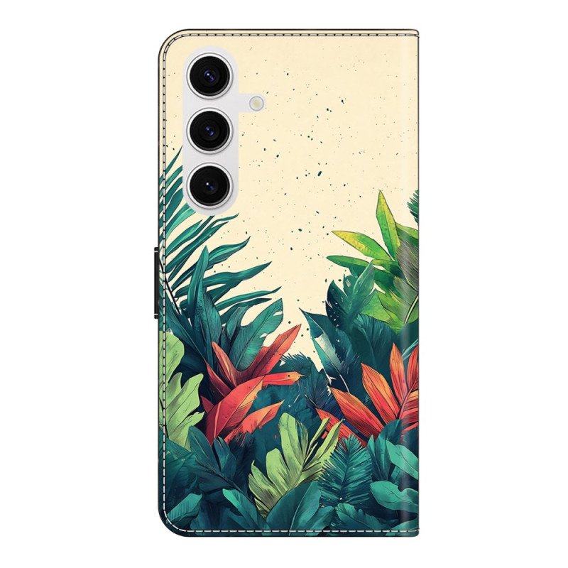 Läderfodral Samsung Galaxy S26 Plus Telefonfodral Löv