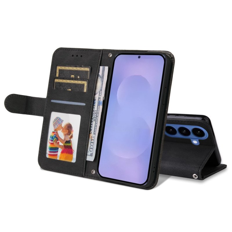 Läderskal Fodral Samsung Galaxy S26 Plus Dekorativ Nit