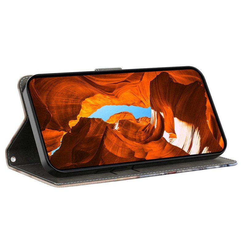 Läderskal Fodral Samsung Galaxy S26 Plus Ugglamandalamönster