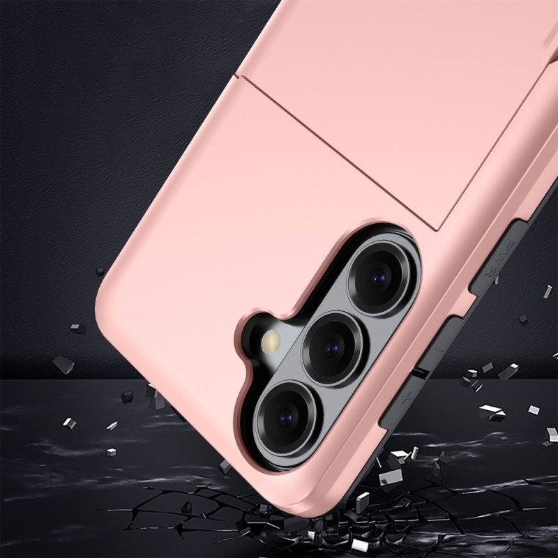 Skal Samsung Galaxy S26 Plus Telefonfodral Korthållare Med Metallisk Effekt