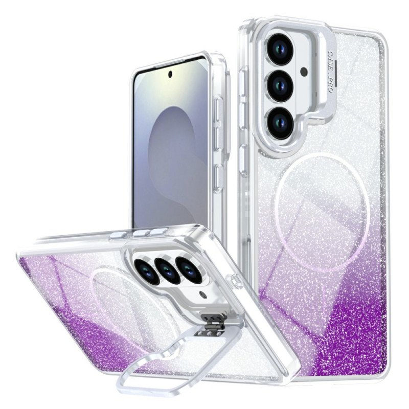 Skal Samsung Galaxy S26 Plus Telefonfodral Magnetisk Gradientglitter Och Baksida